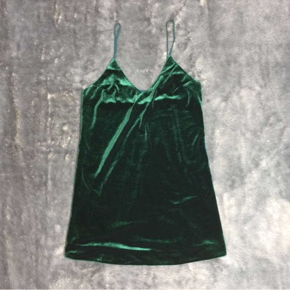 Cotton Candy LA Forrest Green Grinch Velvet Tank Dress
